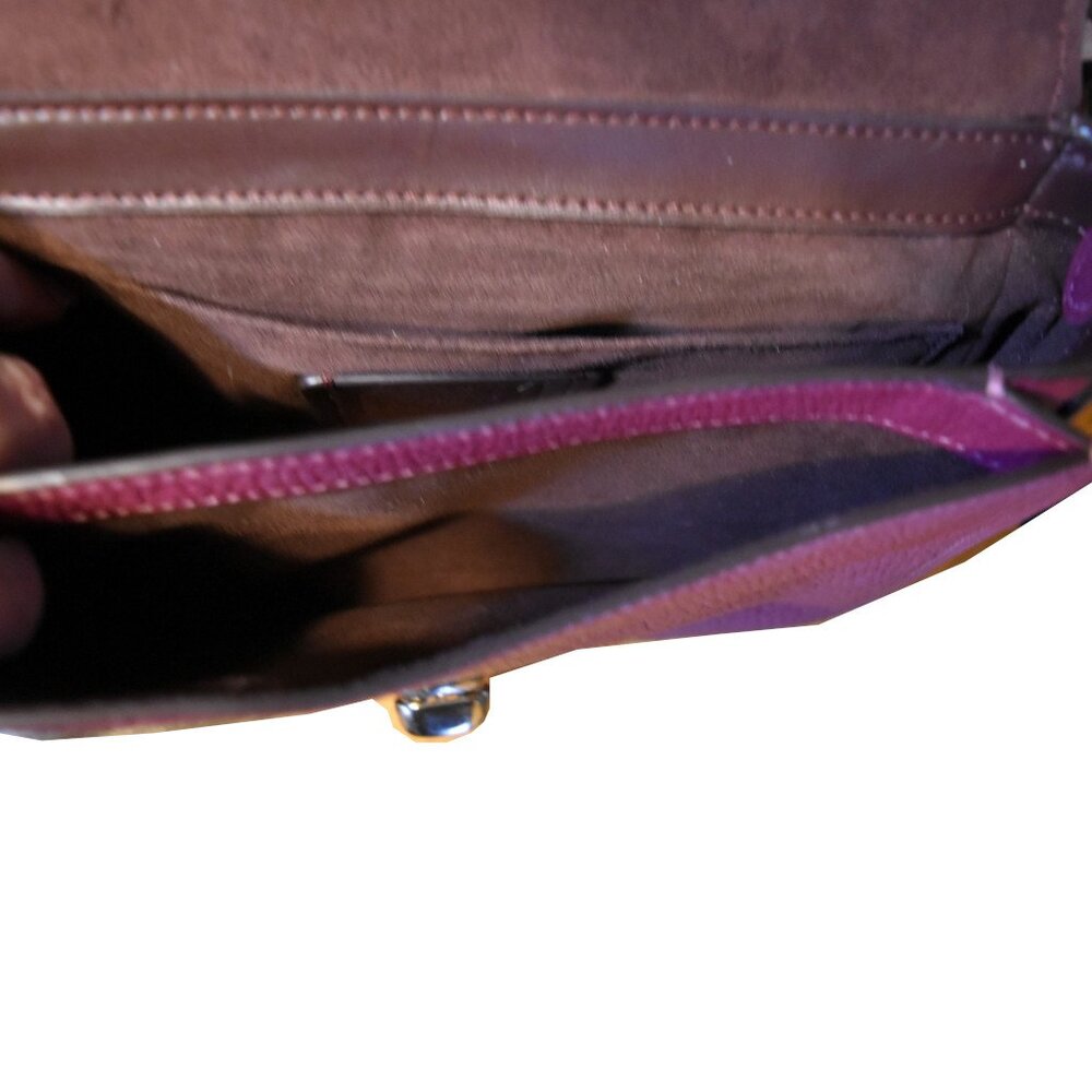 Coach Cassidy Top Handle Leather Crossbody Bag – Dark Berry - Picture 11 of 11